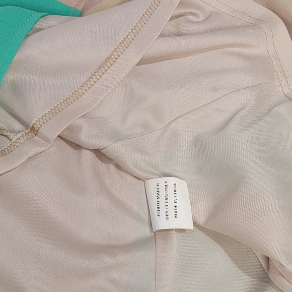 Judith March Neon Green and Beige Mini Dress - Picture 5 of 8